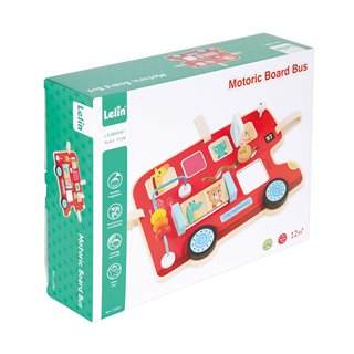 Lelin® Houten Activiteitenbord – Bus